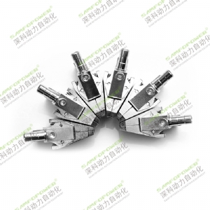 Air blowing screw machine-clamping nozzle